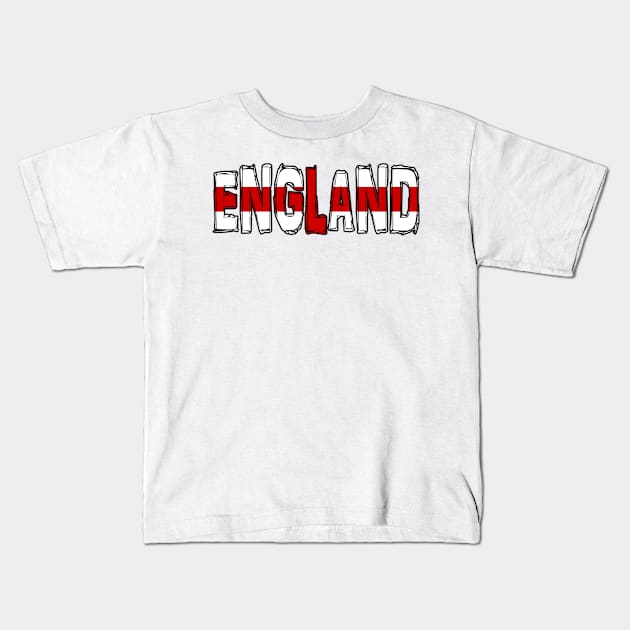 England Kids T-Shirt by Design5_by_Lyndsey